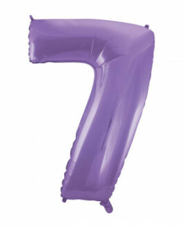 Mylar Numero 7 Satin Velvet Lilac Mega 40″ – 101cm 1pz