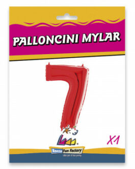 Mylar Numero 7 Rosso Mega 40″ – 101cm 1pz