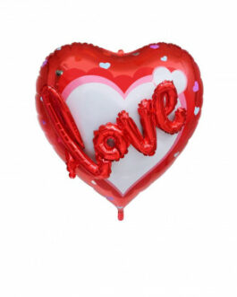 Mylar Love Scritta 3D Cuore Supershape 32″ 1pz